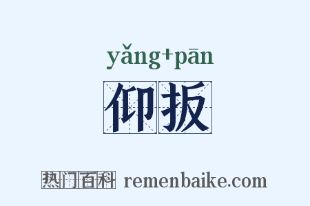 仰扳是什么意思的图片